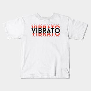 Vibrato Guitar Technique Dark Orange Kids T-Shirt